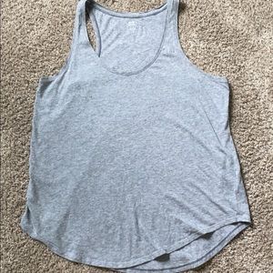 Grey Racerback Tank Top